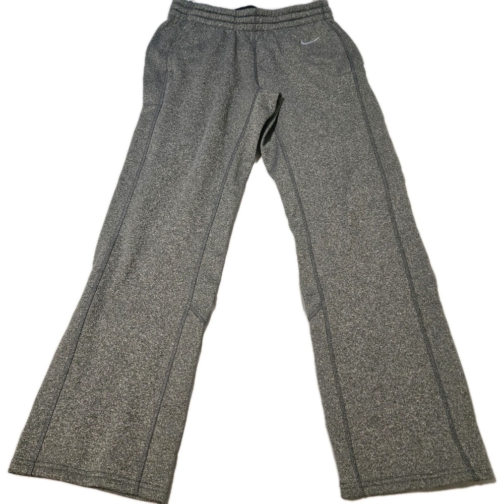 Nike Dri-Fit Men's Sweatpants Heather Gray Drawstring Pockets Size Medium